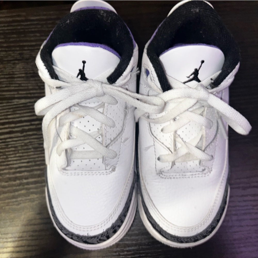 Toddler Dark Iris Air Jordan 3’s